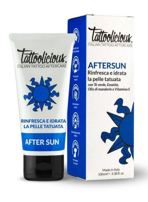 Crema solare tatuaggio